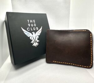 Handmade Buffalo Leather Wallet (Dark Brown)