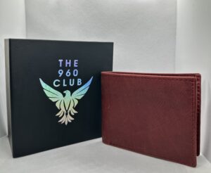 Premium Cowhide Leather Wallet (Rust Red Color)