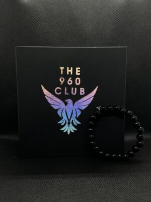 Matt Black Agate Beads Bracelet