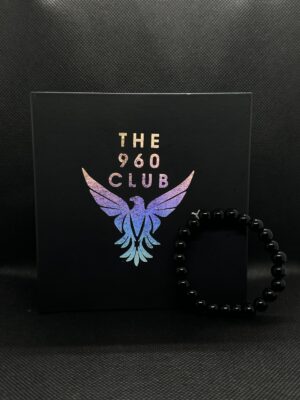 Matt Black Agate Beads Bracelet