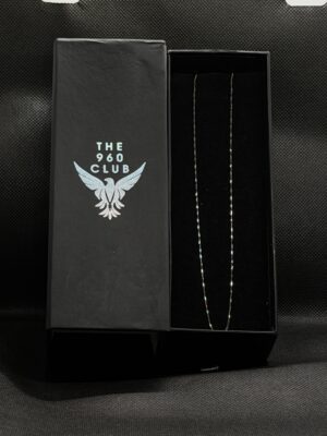 Men's silver slim chain